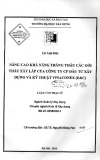 Luận văn Thạc sĩ Quản lý xây dựng: Nâng cao khả năng thắng thầu các gói thầu xây lắp của Công ty CP Đầu tư xây dựng và Kỹ thuật Vinaconex (E&C)