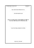 Luận văn Thạc sĩ Quản lý công: Quản lý nhà nước về bảo hiểm xã hội tự nguyện trên địa bàn tỉnh Đắk Lắk
