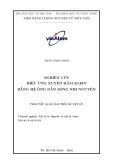 Tóm tắt Luận án Tiến sĩ Vật lý: Nghiên cứu hiệu ứng xuyên hầm Klein bằng hệ ống dẫn sóng nhị nguyên