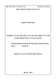 Tóm tắt Luận án Tiến sĩ Kỹ thuật: Nghiên cứu sự làm việc của cọc ống thép có cánh xoắn trong nền cát sạn san hô
