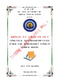 Khóa luận tốt nghiệp Kế toán-Kiểm toán: Thực trạng công tác kế toán doanh thu và xác định kết quả kinh doanh tại Công ty TNHH Mỹ Hoàng