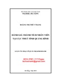 Luận văn Thạc sĩ Quản trị kinh doanh: Đánh giá thành tích nhân viên tại Cục Thuế Quảng Bình
