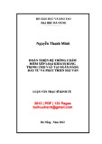 Luận văn Thạc sĩ Kinh tế: Hoàn thiện hệ thống chấm điểm xếp loại khách hàng trong cho vay tại Ngân hàng Đầu tư và Phát triển Hải Vân