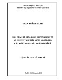 Luận văn Thạc sĩ Kinh tế: Mối quan hệ giữa tăng trưởng kinh tế và đầu tư trực tiếp nước ngoài (FDI) các nước đang phát triển ở châu Á