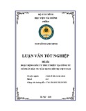 Luận văn tốt nghiệp: Đầu tư phát triển tại công ty cổ phần Đầu tư Xây dựng Đô thị Việt Nam