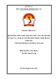 Tóm tắt Đề án ngành Quản lý công: Bồi dưỡng công chức đáp ứng nhu cầu chuyển đổi số tại các cơ quan chuyên môn thuộc UBND thị xã Nghi Sơn, tỉnh Thanh Hóa giai đoạn 2024 - 2030