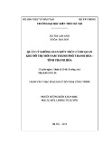 Luận văn Thạc sĩ Quản lý đô thị và công trình: Quản lý không gian kiến trúc cảnh quan khu đô thị mới nam thành phố Thanh Hóa