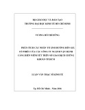 Luận văn Thạc sĩ Kinh tế: Phân tích các nhân tố ảnh hưởng đến giá cổ phiếu của các Công ty ngành Vận hành Cảng biển niêm yết trên Sở giao dịch chứng khoán Tp.HCM