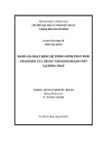 Luận văn Thạc sĩ Quản lý kinh tế: Đánh giá hoạt động hệ thống kênh phân phối Vinaphone của Trung tâm Kinh doanh VNPT tại Đồng Tháp