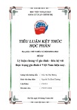 Tiểu luận Chủ nghĩa xã hội khoa học: Lý luận chung về gia đình – liên hệ với thực trạng gia đình ở Việt Nam hiện nay