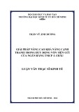 Luận văn Thạc sĩ Kinh tế: Giải pháp nâng cao khả năng cạnh tranh trong huy động vốn tiền gửi của Ngân hàng TMCP Á Châu
