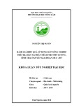 Khóa luận tốt nghiệp: Đánh giá hiệu quả sử dụng đất nông nghiệp trên địa bàn xã Phấn Mễ, huyện Phú Lương, tỉnh Thái Nguyên giai đoạn 2014 - 2017