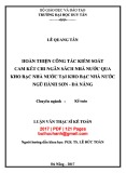 Luận văn Thạc sĩ Kế toán: Hoàn thiện công tác kiểm soát cam kết chi ngân sách Nhà nước qua kho bạc Nhà nước tại Kho bạc Nhà nước Ngũ Hành Sơn - Đà Nẵng