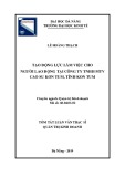 Tóm tắt luận văn Thạc sĩ Quản trị kinh doanh: Tạo động lực làm việc cho người lao động tại Công ty TNHH MTV Cao su Kon Tum, tỉnh Kon Tum