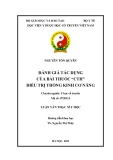 Luận văn Thạc sĩ Y học: Đánh giá tác dụng của bài thuốc 