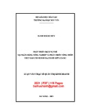 Luận văn Thạc sĩ Quản trị kinh doanh: Phát triển dịch vụ thẻ tại Ngân hàng Nông nghiệp và Phát triển Nông thôn Việt Nam chi nhánh Rạch Sỏi Kiên Giang