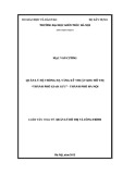 Luận văn Thạc sĩ Quản lý đô thị và công trình: Quản lý hệ thống hạ tầng kỹ thuật khu đô thị 