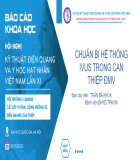 Báo cáo khoa học: Chuẩn bị hệ thống ivus trong can thiệp động mạch vành