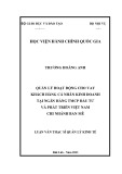 Luận văn Thạc sĩ Quản lý kinh tế: Quản lý hoạt động cho vay khách hàng cá nhân kinh doanh tại Ngân hàng TMCP Đầu tư và Phát triển Việt Nam – Chi nhánh Ban Mê
