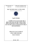 Tóm tắt Luận án Tiến sĩ Công nghệ sinh học: Nghiên cứu đa dạng khu hệ vi khuẩn quanh nấm mục trắng thủy phân lignocellulose và khai thác gen mã hóa cellulase bằng kỹ thuật Metagenomics