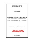 Luận văn Thạc sĩ Quản trị kinh doanh: Hoàn thiện công tác quản trị quan hệ khách hàng theo mô hình IDIC tại Công ty xăng dầu khu vực V – TNHH MTV