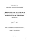 Master's thesis of Arts: The relationships between the ethnic Kyrgyz and Uzbeks on the border zone in the Ferghana Valley during the transition