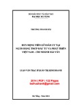 Luận văn Thạc sĩ Quản trị kinh doanh: Huy động tiền gửi dân cư tại Ngân hàng TMCP Đầu tư và Phát triển Việt Nam - chi nhánh Hải Vân