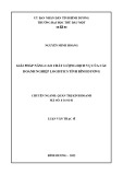 Luận văn Thạc sĩ Quản trị kinh doanh: Giải pháp nâng cao chất lượng dịch vụ của các doanh nghiệp logistics tỉnh Bình Dương