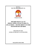 Đề án tốt nghiệp Luật Hiến pháp và Luật Hành chính: Phổ biến pháp luật về phòng, chống tệ nạn xã hội của Sở Lao động – Thương binh và Xã hội Thành phố Hồ Chí Minh