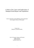 Doctoral thesis of Philosophy: A study of the causes and implications of managed fund mergers and liquidations