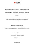 Master's thesis of Science: Free-standing Cu-based NanoZymes for colorimetric sensing of glucose in human urine