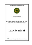 Luận án Tiến sĩ Kinh tế phát triển: Phát triển kinh tế tập thể trong xây dựng nông thôn mới tại thành phố Hà Nội