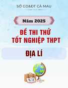 Đề thi thử tốt nghiệp THPT môn Địa lí năm 2025 - Sở GD&ĐT Cà Mau
