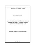 Luận văn Thạc sĩ Quản trị nhân lực: Tạo động lực lao động thông qua thù lao tài chính tại Công ty Cổ phần Giải pháp Tự động hóa Kỹ thuật Việt Nam