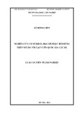 Luận án Tiến sĩ Lâm nghiệp: Nghiên cứu cơ sở khoa học để phục hồi rừng trên núi đá vôi tại Vườn Quốc gia Cát Bà