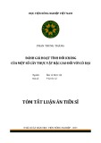 Tóm tắt Luận án Tiến sĩ Bảo vệ thực vật: Đánh giá hoạt tính đối kháng của một số cây thực vật bậc cao đối với cỏ dại