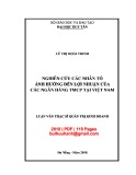 Luận văn Thạc sĩ Quản trị kinh doanh: Nghiên cứu các nhân tố ảnh hưởng đến lợi nhuận của các ngân hàng TMCP tại Việt Nam
