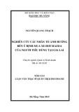 Tóm tắt luận văn Thạc sĩ Quản trị kinh doanh: Nghiên cứu các nhân tố ảnh hưởng đến ý định mua xe hơi Mazda của người tiêu dùng tại Gia Lai