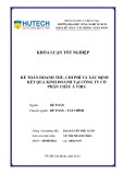Khóa luận tốt nghiệp: Kế toán doanh thu, chi phí và xác định kết quả kinh doanh tại Công ty cổ phần Châu Á VIRA