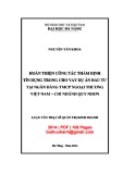 Luận văn Thạc sĩ Quản trị kinh doanh: Hoàn thiện công tác thẩm định tín dụng trong cho vay dự án tại Ngân hàng TMCP Ngoại thương Việt Nam - Chi nhánh Quy Nhơn