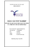 Báo cáo tốt nghiệp: Kế toán tiền mặt tại Công ty Trách nhiệm hữu hạn (TNHH) Một thành viên (MTV) Đồ Gỗ Minh Nhật