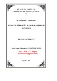 Luận văn Thạc sĩ Quản trị kinh doanh: Quản trị rủi ro tín dụng tại Agribank Lạng Sơn