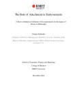 Doctoral thesis of Philosophy: The role of attachment in endorsements