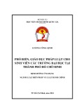 Luận văn Thạc sĩ Luật hiến pháp và Luật hành chính: Phổ biến, giáo dục pháp luật cho sinh viên các trường đại học tại Thành phố Hồ Chí Minh