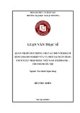 Luận văn Thạc sĩ Tài chính ngân hàng: Quản trị rủi ro trong cho vay đối với khách hàng doanh nghiệp vừa và nhỏ tại Ngân hàng TMCP Xuất nhập khẩu Việt Nam (Eximbank) – Chi nhánh Hà Nội