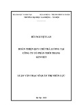 Luận văn Thạc sĩ Quản trị nhân lực: Hoàn thiện quy chế trả lương tại Công ty Cổ phần Thời trang Genviet