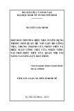 Tóm tắt Luận án Tiến sĩ Kinh tế: Hấp dẫn thương hiệu nhà tuyển dụng trong mối quan hệ với gắn bó công việc, trung thành của nhân viên và hiệu suất công việc của nhân viên: Vai trò điều tiết của quản trị tài năng và năng lực bản thân