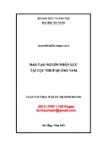 Luận văn Thạc sĩ Quản trị kinh doanh: Đào tạo nguồn nhân lực tại Cục Thuế Quảng Nam