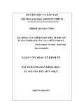 Luận văn Thạc sĩ Kinh tế: Tác động của chính sách tiền tệ đối với tỷ suất sinh lợi của các chứng khoán