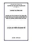 Luận án Tiến sĩ Kinh tế: Nghiên cứu về các nhân tố tác động đến cơ cấu vốn của các doanh nghiệp niêm yết trên thị trường chứng khoán Việt Nam